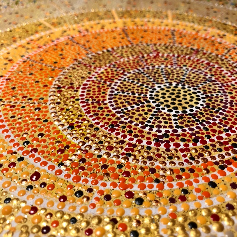 Australian Bushfires • sold - a hopefull dot painting by IbbelDibbel ...